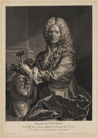 TvB G 5314
<br/>
Portret van de beeldhouwer Nicolas Coustou.
<br/>
<em>Dupuis, Charles (1695-1742)</em>
